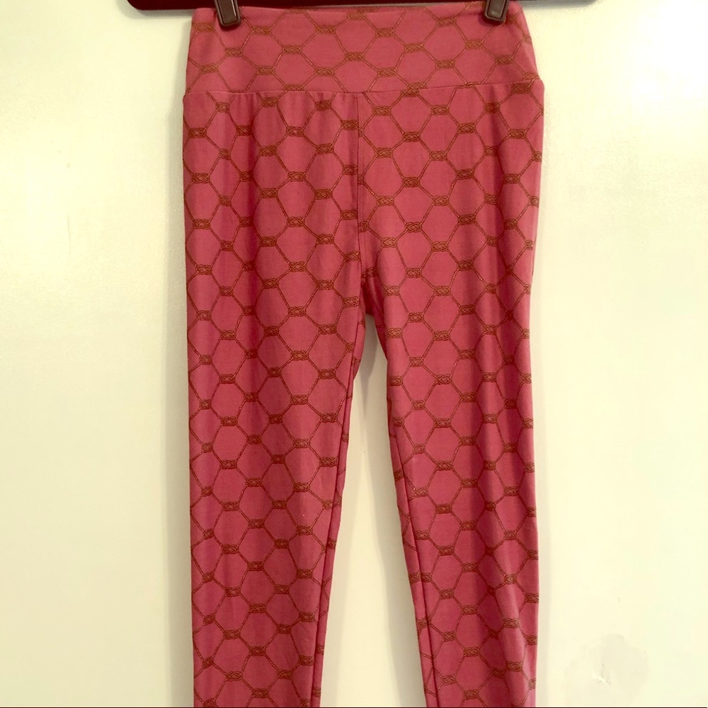 Lularoe OS Pink Rope Detail Nautical